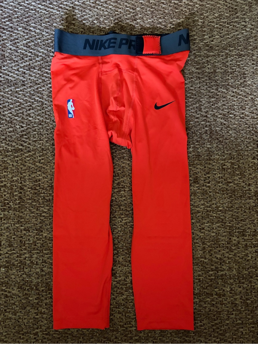 Nike Pro NBA Player Issue 3/4 Compression Tights OKC Thunder Medium DN1547-891